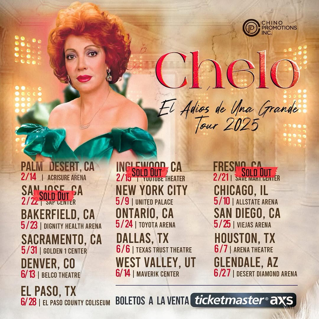 Chelo El Adiós De Una Grande Tour Poster 2025